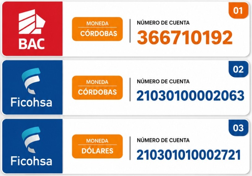 Cuentas bancarias INOFE